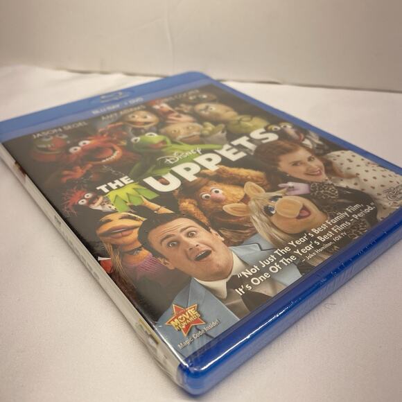 The Muppets (Blu-ray/DVD/Soundtrack, 2012, Wocka Wocka Value Pack) New Sealed - Picture 3 of 3